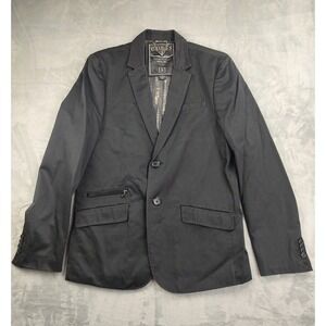 Guess Men's Black Cotton Blend Blazer Jacket Size S